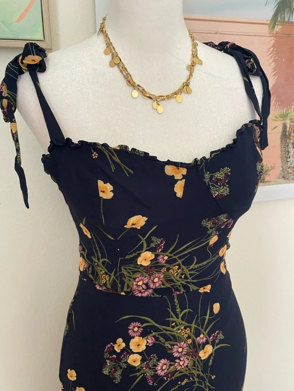 ✨ REFORMATION NIKITA MIDI DRESS – MADEMOISELLE PRINT ✨ - Picture 6 of 8